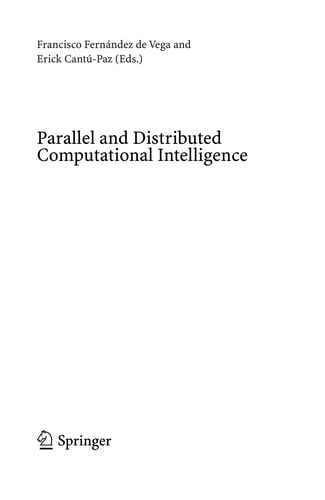 Parallel and distributed computational intelligence