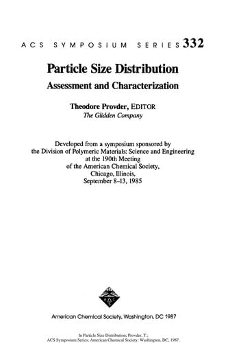 Particle size distribution