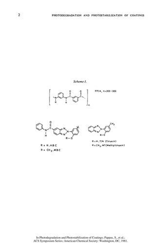 Photodegradation and photostabilization of coatings