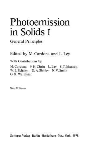 Photoemission in solids