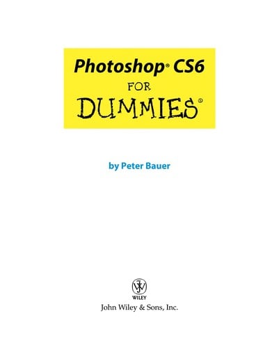Photoshop CS6 for dummies