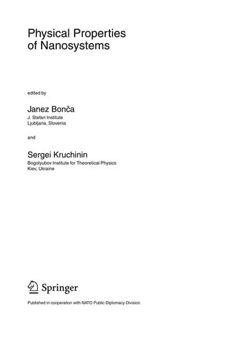 Physical Properties of Nanosystems