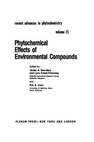 Phytochemical Effects of Environmental Compounds