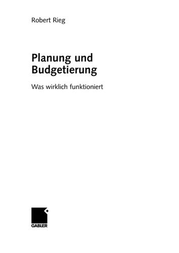 Planung und Budgetierung