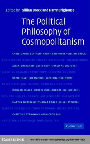 The political philosophy of cosmopolitanism