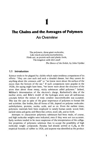 Polymer chemistry