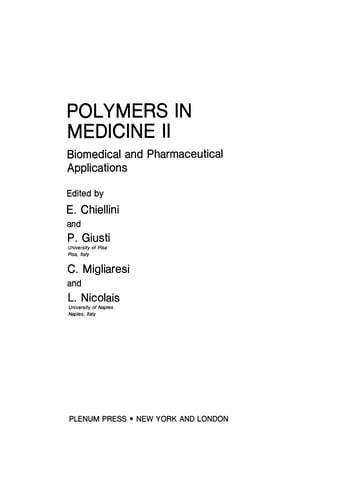Polymers in Medicine II