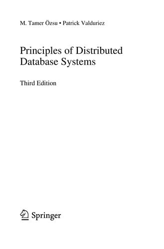 Principles of distributed database systems