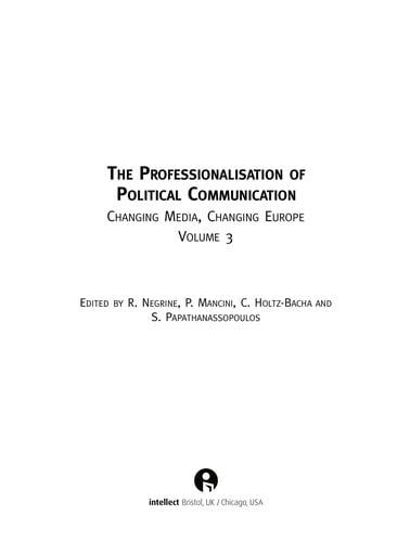 The professionalisation of political communication