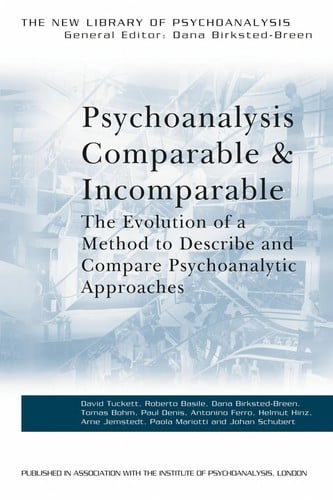 Psychoanalysis comparable and incomparable
