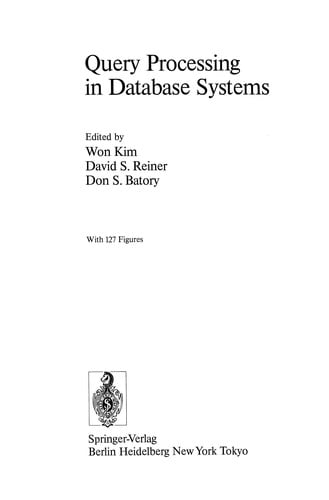 Query Processing in Database Systems