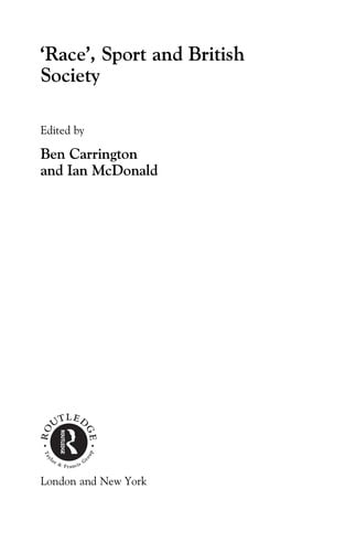 'Race', sport, and British society