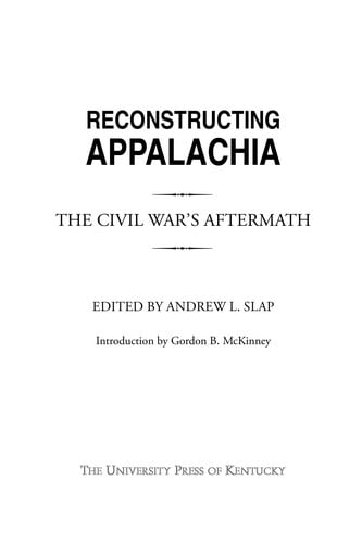 Reconstructing Appalachia