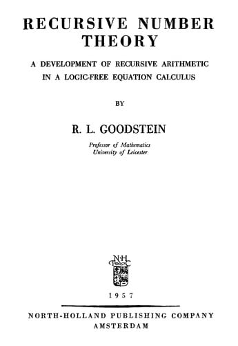 Recursive number theory