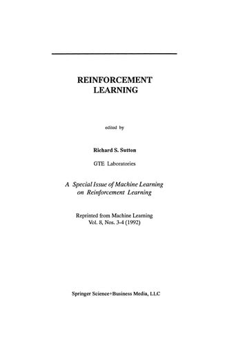 Reinforcement Learning