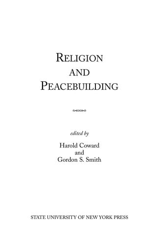 Religion and peacebuilding