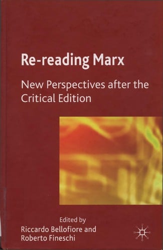 Re-reading Marx
