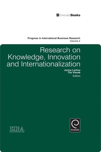 Research on knowledge, innovation and internationalization