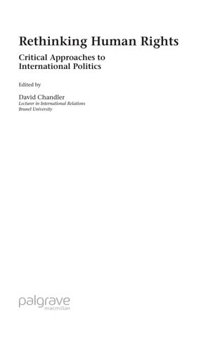 Rethinking human rights