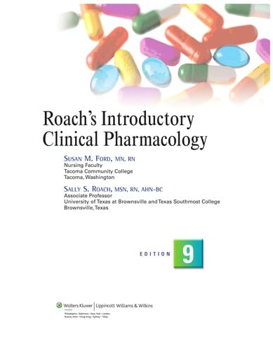 Roach's introductory clinical pharmacology