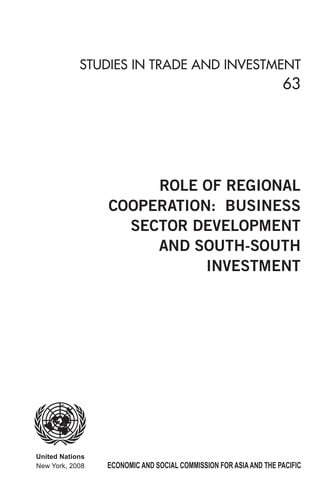 Role of regional cooperation