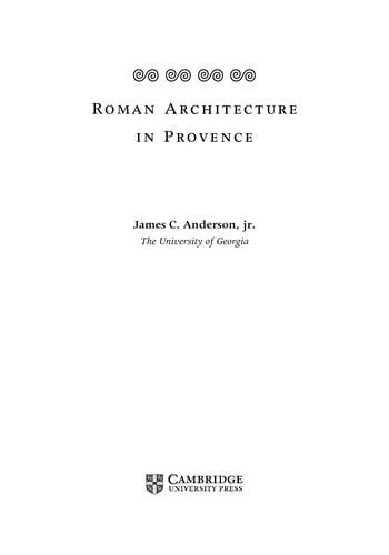 Roman architecture in Provence
