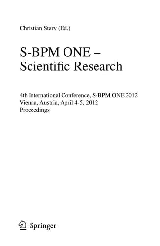 S-BPM ONE – Scientific Research