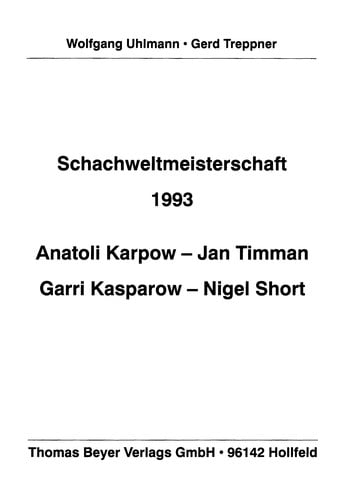 Schachweltmeisterschaft 1993