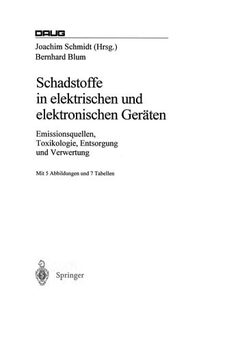 Schadstoffe in elektrischen und elektronischen Geräten