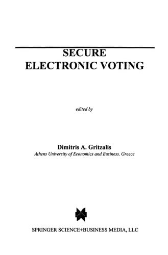 Secure electronic voting