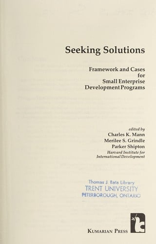 Seeking solutions