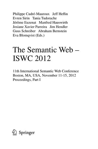 The Semantic Web – ISWC 2012