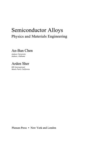 Semiconductor Alloys