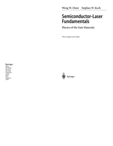 Semiconductor-Laser Fundamentals