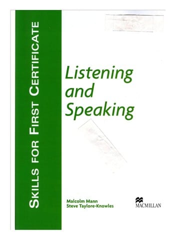 Listening and speaking