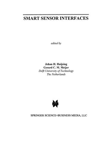 Smart Sensor Interfaces