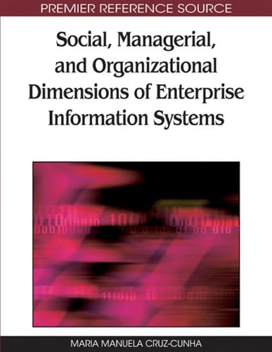 Social, managerial and organizational dimensions of enterprise information systems