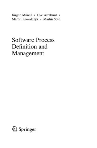 Software Process Definition and Management
