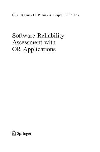 Software reliability assessment with OR applications