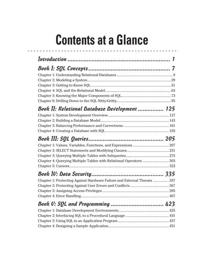 SQL all-in-one for dummies