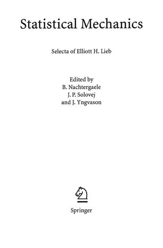 Statistical Mechanics