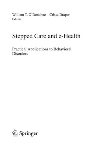 Stepped care and e-health