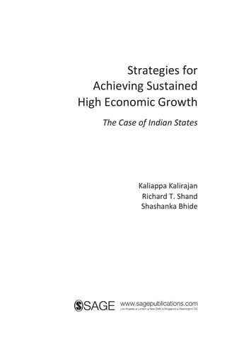 Strategies for achieving sustained high economic growth
