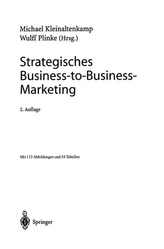 Strategisches Business-to-Business-Marketing