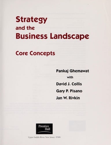 Strategy and the business landscape