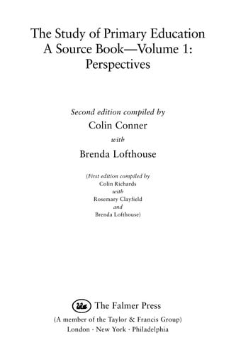 The Study of primary education