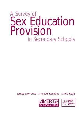 A survey of sex education provision in secondary schools
