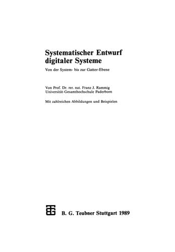 Systematischer Entwurf digitaler Systeme
