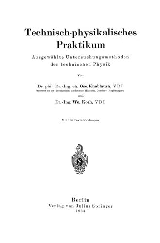 Technisch-physikalisches Praktikum
