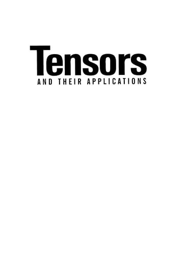 Tensors and their applications